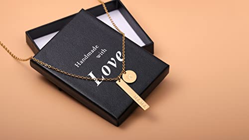 Tavuala MAMA Necklace,Initial Necklace,18K Gold Plated mama necklaces for women(D) by Tavuala - Used condition - Image 6