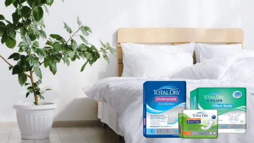 Totaldry Disposable Underpads - Incontinence Bed Pads – Fsa Hsa Approved Extra Absorbent Waterproof Mattress Protector – Soft And Quiet Pads For Pet Training, Leak-Proof (30X30 Inches - 10 Count) #TOP6