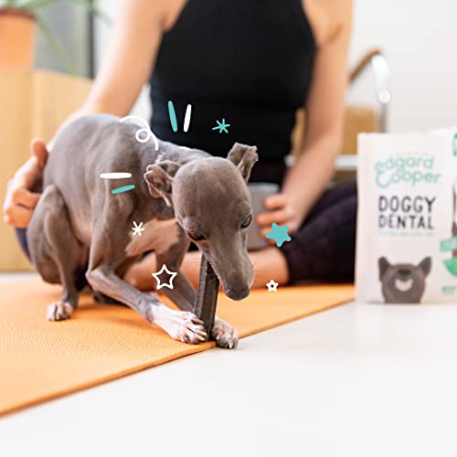 Edgard & Cooper Leckerlis 56 Dental Stick Kleiner Hund Natural 8x7 Kausticks Zahnpflege Eukalyptus & Apfel, Einmal täglich, Kalorienarm, Lange Kauzeit Effektiv, Frischer Atem