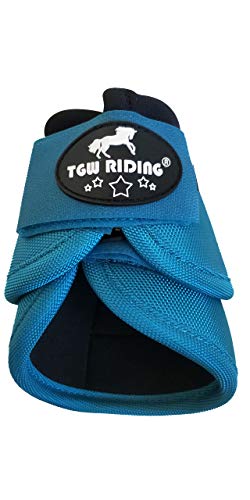 Image of 2520D Horse Bell Boots No-Turn Horse Bell Boots, Equine Ballistic Hoof Overreach Bell Boot, Pair