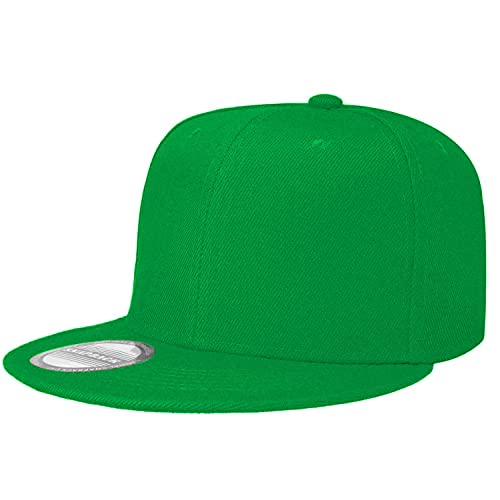 Image of Falari Wholesale 12 Pack Snapback Hat Cap Hip Hop Style Flat Bill Blank Solid Color Adjustable Size