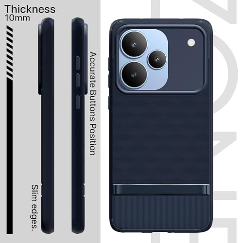 Image of Shockproof Case for Realme P4 Pro 5G | Full Camera Protection | TPU Flexible Back Cover for Realme P4 Pro 5G (Steel Blue)