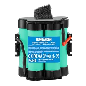 BURGARDEN 18V 3500mAh Li-ion Akku für Gardena Mähroboter R38Li R40Li R45Li R50Li R70Li R75Li R80Li Husqvarna Automower 105 305 308 McCulloch ROB R600 R800 R1000 Flymo Robotic Lawnmower 1200R