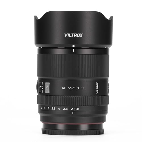 Image of VILTROX 55mm F1.8 EVO FE APO Lens for Sony E, Full Frame Autofocus Prime Lens for Sony E-Mount Cameras A7IV ZV-E1 A7CII A7RV FX3 A7SIII A7CR A7III A7C A1 A7RIV A9 A9II A7RIII ZV-E10