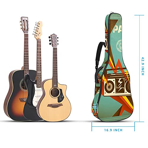Housse guitare folk et classique imperméable dotée d'une fermeture éclair