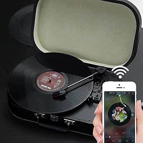 TAISK Gramophone, Tourne-Disque Vinyle Bluetooth Vintage Tourne-Disque 3 Vitesse Portable Valise Platine Vinyle Vie… - Les Beatles, Paul McCartney, John Lennon, RIngo Starr, George Harrison TAISK Gramophone, Tourne-Disque Vinyle Bluetooth Vintage Tourne-Disque 3 Vitesse Portable Valise Platine Vinyle Vie… – Image 5