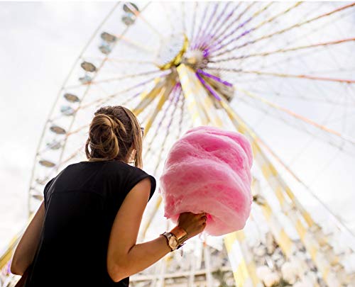 Concession Essentials Candy Floss Sugar, Pink Vanilla + Blue Raspberry + Grape, 16 Oz Jar, 3 Count