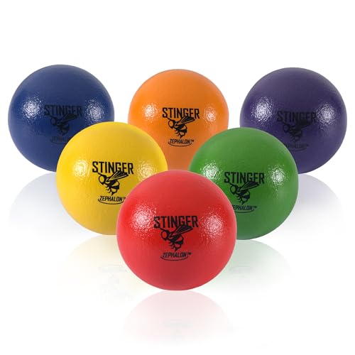 GSM Brands 3.5 Inch Dodgeballs (6 Pack) – Durable Soft