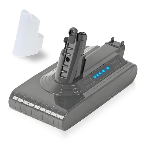 Battery for Dyson V10 6.0Ah, Replacement for Dyson V10 Battery Compatible with V10 Animal,Absolute,Motorhead,Fluffy, Total Clean, V10 Cyclone series,206340,969352-02,SV12 Cordless Vacuum Cleaner,Etc