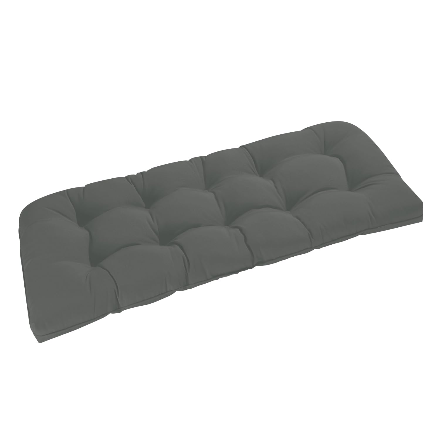 downluxe Outdoor Bench Cushion, 48 X 18 X 5, Dark Grey