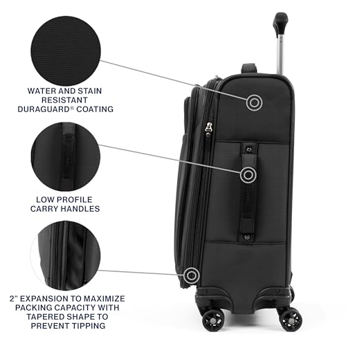 Travelpro TP8008S6101 Tourlite Softside 21 Inch Expandable Luggage With 4 Spinner Wheels, Lightweight Suitcase, Carry-On thumb #5