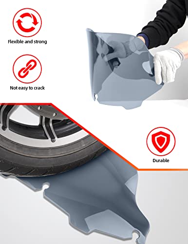 Amazicha 8" Smoke Wave Windshield Windscreen Compatible For 1996-2013 Harley Davidson Touring Street Glide/Electra Glide/Tri Glide Flht Flhx Flhtcu Flhtc Flhtk (Tint) #TOP2