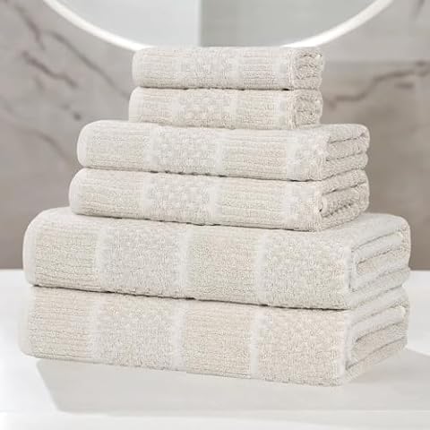 Superior Cotton Blend Medium Weight Towel Set Cover
