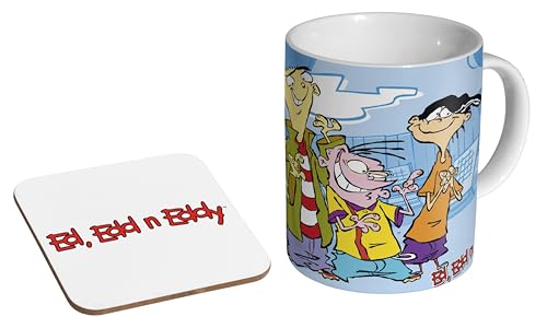 Mugmart Ed, Edd N Eddy 90S - Ceramic Coffee Mug + Coaster Gift Set - Retro Nostalgia