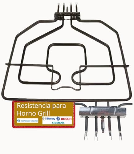 Recambios dreyma resistencia horno grill 2800w calefactor superior 230v doble circuito grill eléctrico repuesto universal eficiencia cocina empotrable compatible con bosch balay siemens constructa