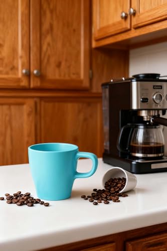 Set de 6 Tazas Ecoamigables para Café de 10 oz Azul miniatura 5