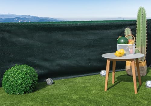 Zarivy Malla ocultac. - Malla Verde de 1,0 x 50 m, Fabricada en Material Resistente, Ideal para Cubrir y Ocultar áreas en jardinería y construcción.