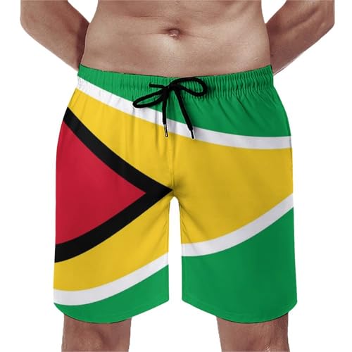 American Salvadorian Flag Men's Beach Shorts Quick Dry Swim Trunks with Pockets Summer Boardshorts for Men