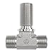 Brennan FS2703-06-06-06-FG Forged Steel Bulkhead Tee O-Ring Face Seal Fitting, 11/16"-16 NPT x 11/16"-16 NPT x 11/16"-16 NPT Thread, 3/8" Male Face Seal x 3/8" Male Face Seal x 3/8" Male Face Seal