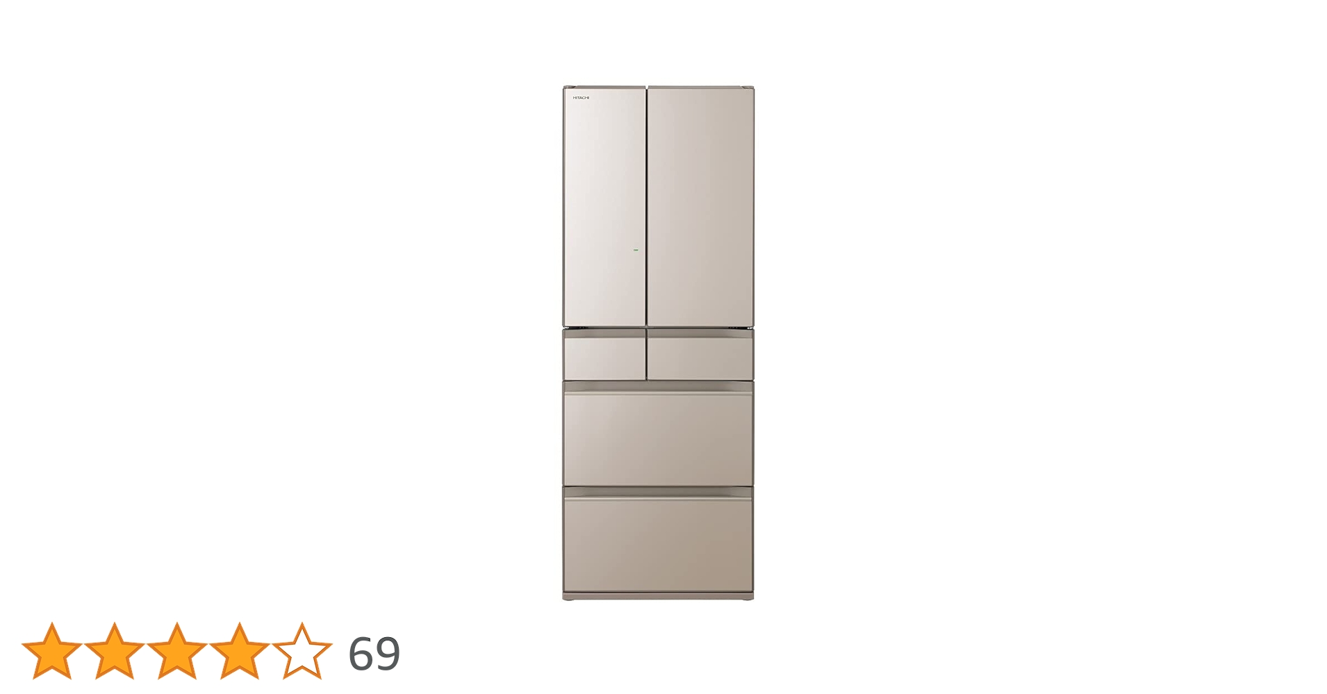 日立 冷蔵庫 478L フレンチドア R-HW48R XN クリスタルシャンパン 41U4JPJ4puL.jpg_BO30,255,255,