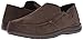 Crocs mens Santa Cruz Convertible Leather Slip on Loafer Flat, Espresso/Espresso, 9 US