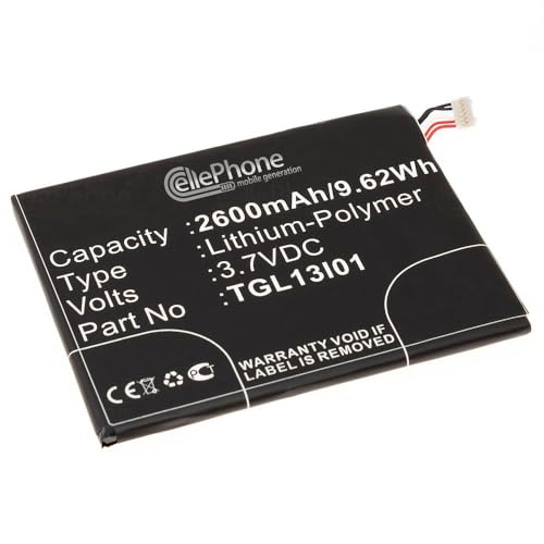 cellePhone Batterie Li-Polymer Compatible avec Wiko Darkside (Remplacement pour TLG13I01)