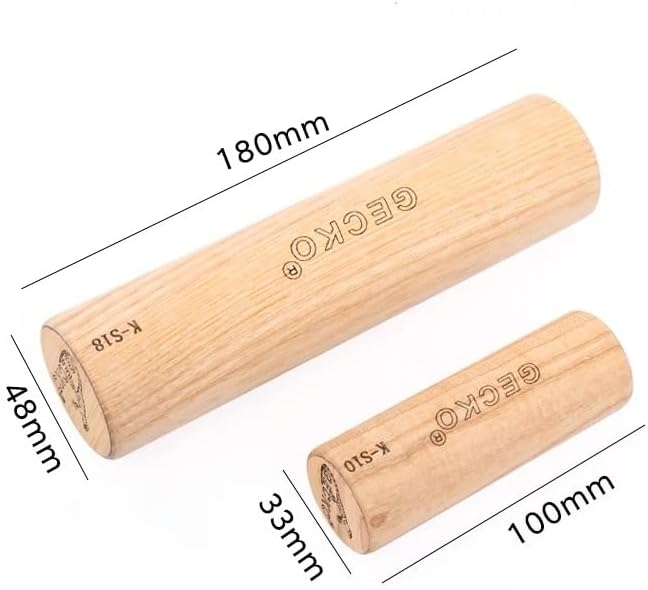 Miniatura 4 de GECKO Maracas - Martillo de arena, instrumento de percusión, maracas naturales de madera para adultos, utilizado en actuaciones en vivo y