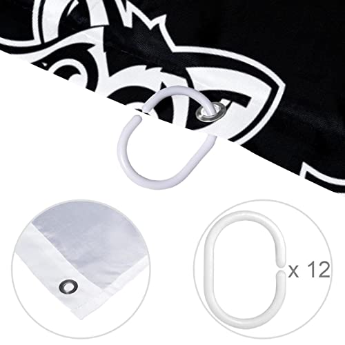 Rideau de douche raton laveur imperméable anti sol mouillé - 5