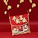 FytStycale Chinese New Year Red Envelope Hong Bao with Lanyard for Boys Girls Cloth Red Packet Gift Packet Cartoon Lucky Money Pocket, Peace and Joy