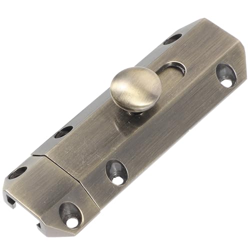 VILLCASE 古製スライドドアラッチロック 防犯用室内引き戸鍵 バスルームや寝室にな耐久性の扉用ラッチロック