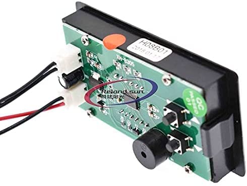 XH-B305 Digital Thermometer DC12V Meter high Temperature Alarm -60-125 Precision Temperature Measurement (Black Shell-red)