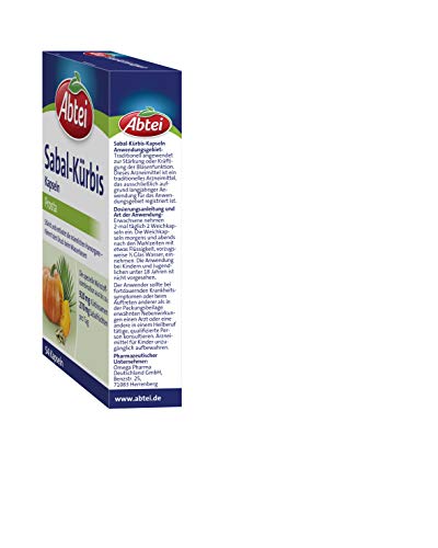 Abtei Sabal-Kürbis-Kapseln - stärkt und entlastet die männlichen Harnorgane – kann sich positiv auf das Blasen-Prostata… - Image 3