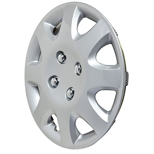 Bdk Kt-895- Amzking Hubcaps Wheel,14" Silver Replica Cover, Oem Factory Replacement (4 Pieces) #TOP1