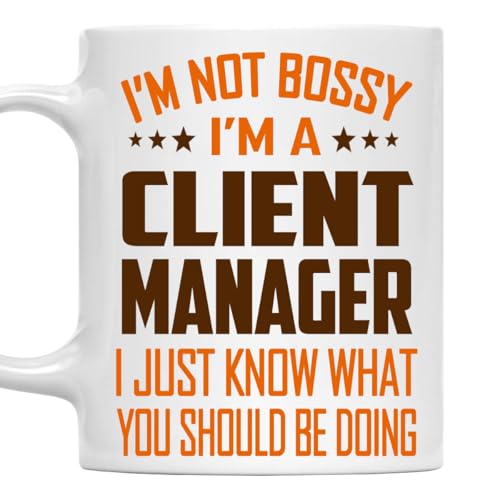 MONIZILUCKY I'm Not Bossy, I'm a Client Manager Mug 11Oz