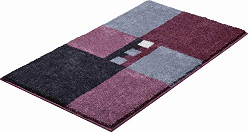 Linea Due bath rug, ultra soft and absorbent, anti slip, MERKUR, 70x120 cm, berry