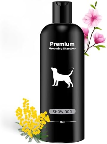 605Products Premium Dog Shampoo - Gentle Formula for Itchy & Sensitive Skin, Odor Eliminator for Puppies, Natural Deodorizer for Pets (10oz)- Show Dog
