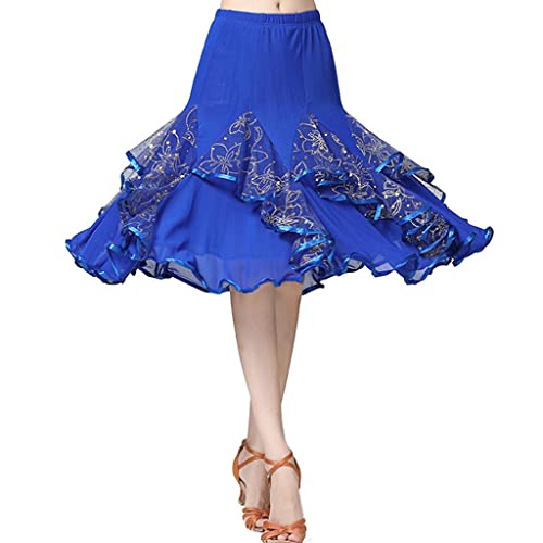 Robe de latin broderie sequins et filet style haute performance - 4