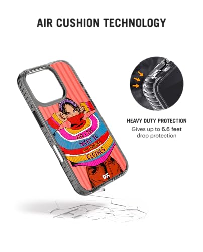 Image of DailyObjects Colourblock Jumper Stride 2.0 Magnetic Case Cover Compatible with iPhone 16 Pro Max | Wireless Charging Slim Back Cover | 2 Layer Edge Protection & Shockproof
