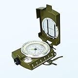 LECTURAS FÁCILES Y PRECISAS: el dial de la brújula flotante tiene una escala de 360 ​​grados con una cápsula llena de líquido para un funcionamiento estable. Presentada con una burbuja de nivel para mejorar la precisión, la ventana de observación fácil de ver con retícula facilita apuntar y leer.