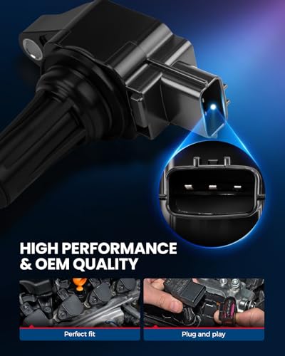 Image of KAX Ignition Coils & Spark Plugs Set Fit for Mazda 2 2011-2014 UF655 | (w /tool)