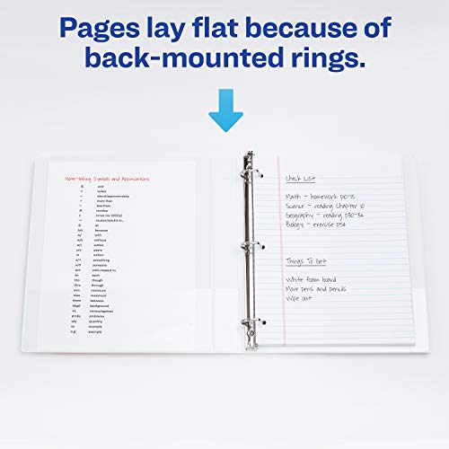 Avery Durable View 3 Ring Binder, 1 Inch Slant Rings, 1 White Binder (17012) #TOP6