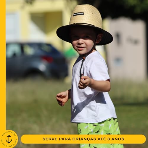 Chapéu de Palha Kids Infantil Criança Chapada dos Veadeiros Surf de Praia Saída Sol Verão Piscina Un