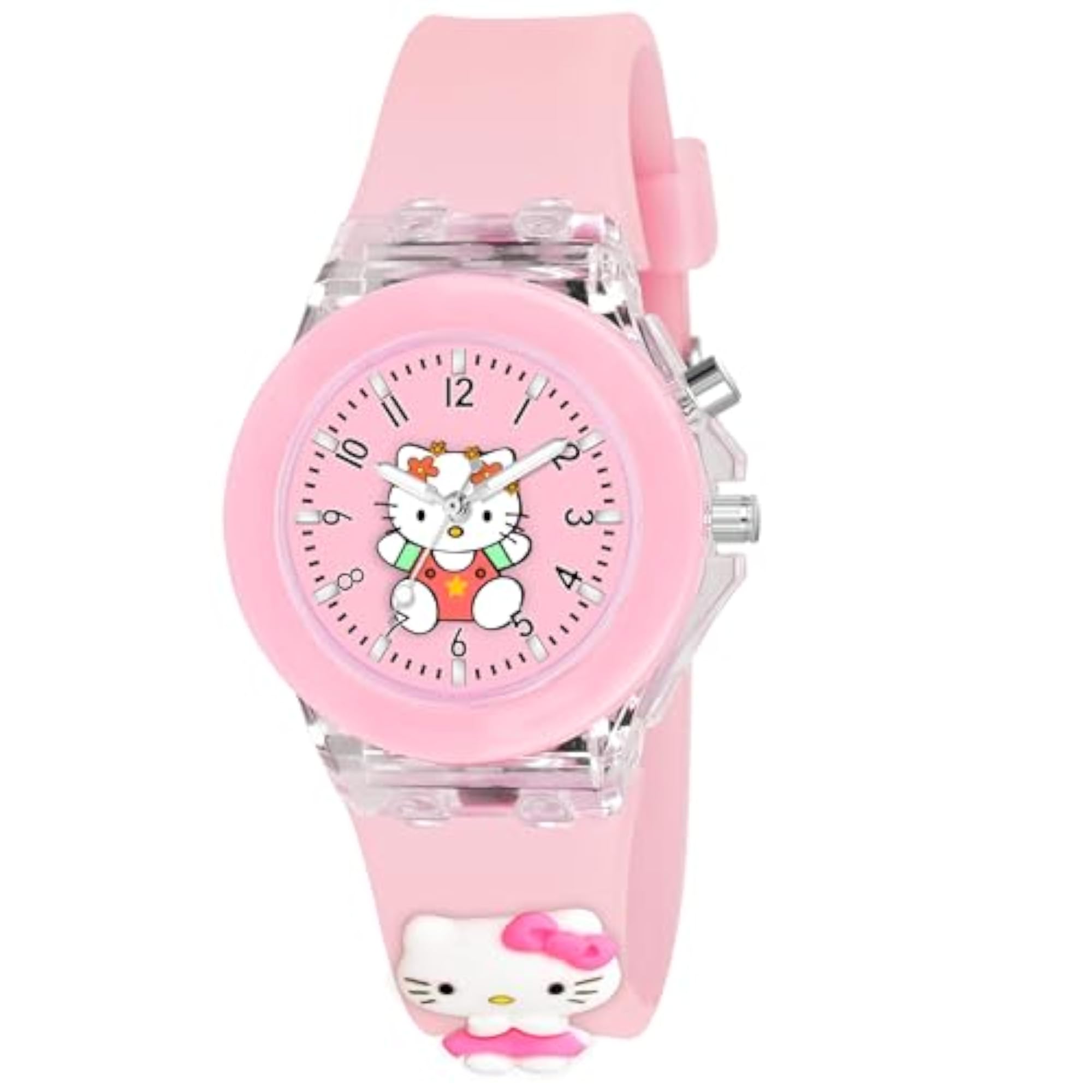 Kids' Analog Watch with Multicolor Glowing Disco Light