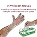 Dealmed Vinyl Exam Gloves – 100 ct. Medium Medical Gloves, Disposable Gloves, Non-Irritating Latex Free Gloves for a First Aid Kit and Medical Facilities