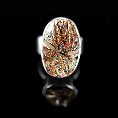 Preisvergleich Produktbild Ring aus Sterlingsilber I08 Mineralien und Kristalle, Energieschönheit, Meditation, Espirituelles Amulett