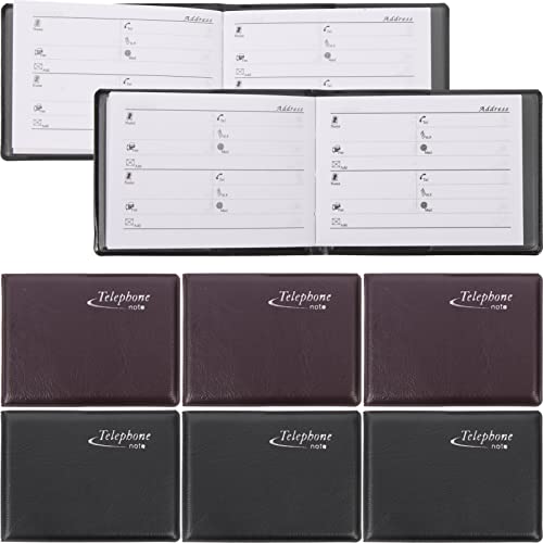 NUOBESTY 10pcs Adresse Organisateur Pocket Pocket Phone Home Contact Contact Book Book pour numéros de téléphone Cover