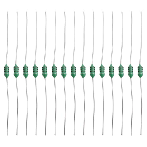 Image of The Lord of the Tools 50Pcs Color Ring Inductor AL0307 100uH 0.25W Axial RF Coil Inductor for Automobile Lighting Audio, 100V