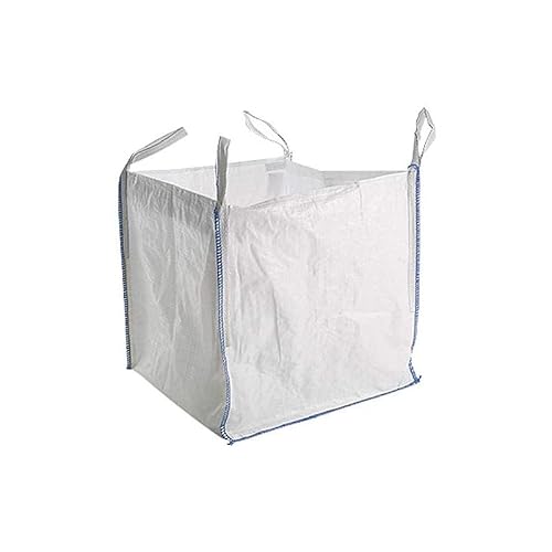 Hunnygoods Ltd White 1 Tonne Bulk Bags | Trade Grade Fibc Builders Dumpy Bags 1000Kg | Commercial Garden & Construction Waste | 85X85x85cm (1)