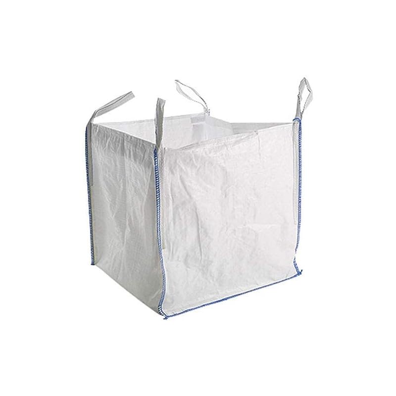 HunnyGoods Ltd 1 Tonne Bulk Bags | Trade Grade FIBC Builders Dumpy Bags 1000kg | Commercial Garden & Construction Waste | 85x85x85cm White (20)
