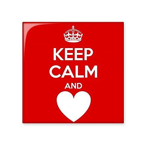 Carreau céramique Keep Calm rouge et blanc décoratif pour cuisine DIYthinker